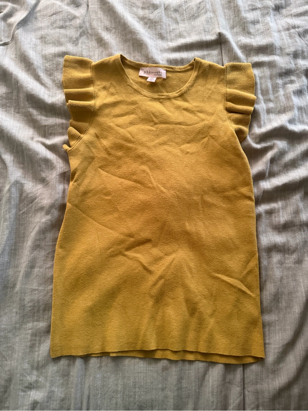 Philosophy Knit Top in Mustard